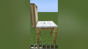 Minecraft Rialistic Chair Tutorial | #shorts #minecraft