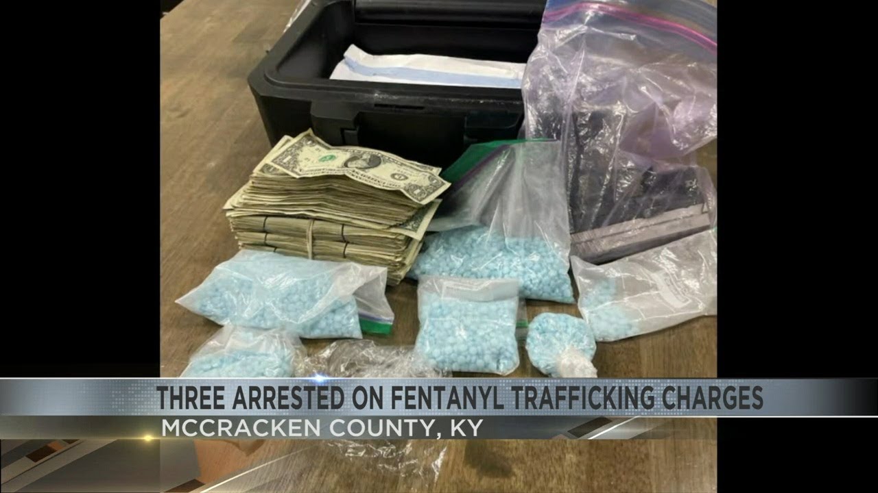 Three arrested on fentanyl trafficking charges in McCracken County, Ky.