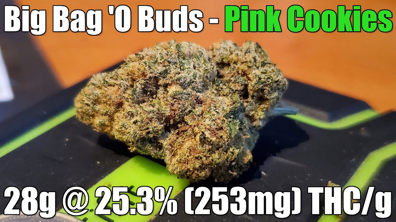 Big Bag 'O Buds Pink Cookies Unboxing Review 28g 25.3 (253mg) THC/g (+Extreme Closeups Big Bag 'O Buds Pink Cookies Unboxing Review 28g 25.3 (253mg) THC/g (+Extreme Closeups
