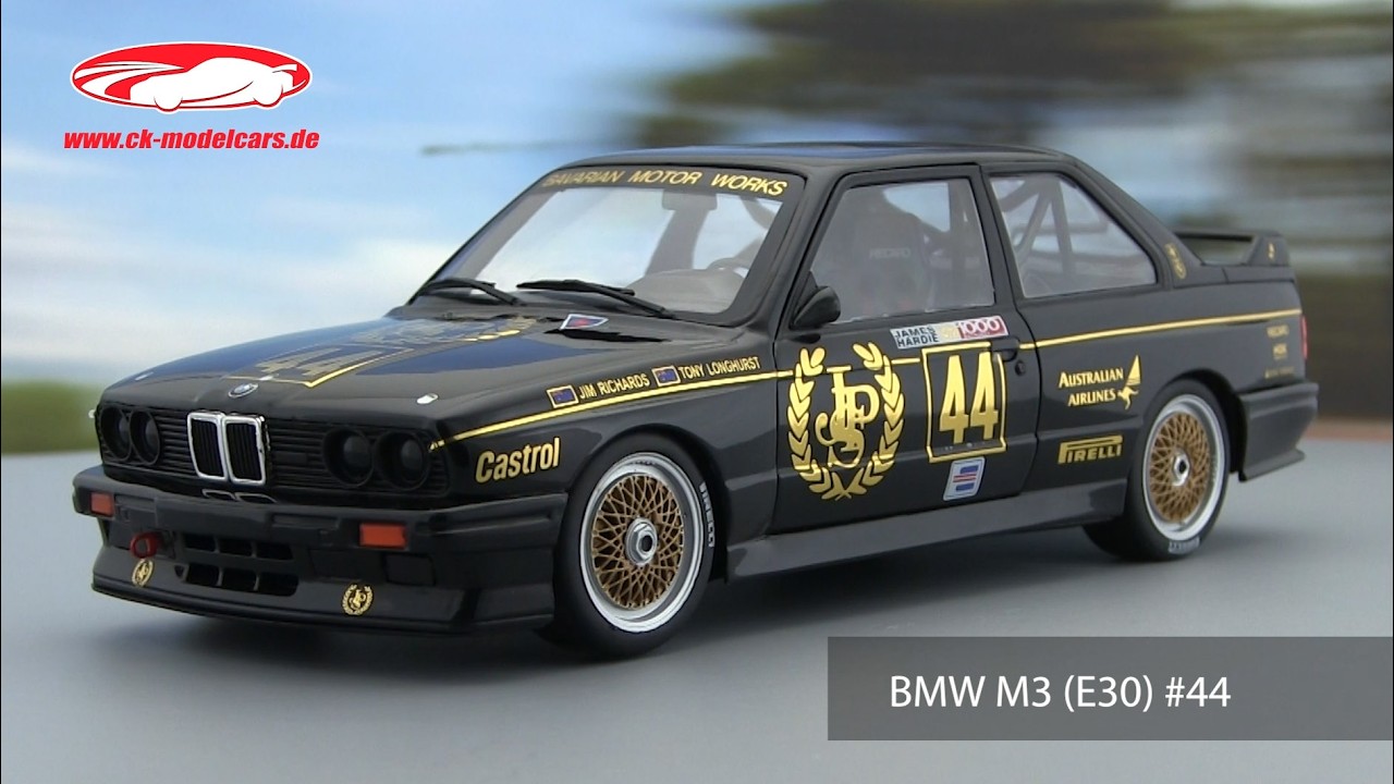 ck-modelcars-video: BMW M3 (E30) #44 Winner Div. 2 1000km Bathurst 1987 JPS Team BMW 1:18 WERK83