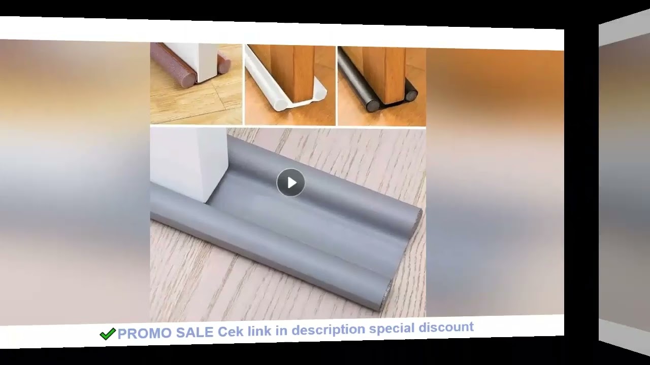 Windproof Seal Strip Draught Excluder Stopper Door Bottom Guard Double Protector Doorstop Dust-proof