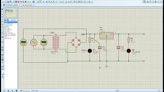 Power supply, do it yourself  Modeling in Proteus | Simple project | Power supply