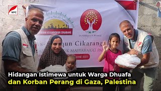 BANTUAN MAKANAN SIAP SAJI UNTUK KORBAN PERANG DI PALESTINA