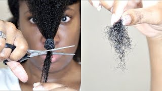 Self Trimming 3 Inches of Natural Hair | HEALTH OVER LENGTH