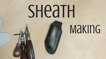 Making a FOLDING knife sheath