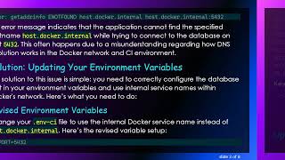 Details Solving the getaddrinfo ENOTFOUND Error When Connecting to Docker on GitLab CI Guide