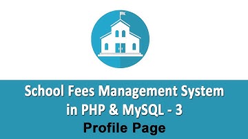 School Fees Management System in PHP & MySQL - Profile Page - 3
