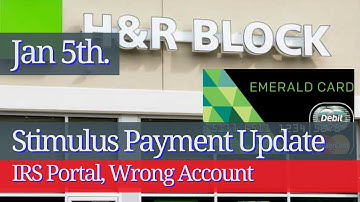 Stimulus Update | H&R Block, IRS Portal