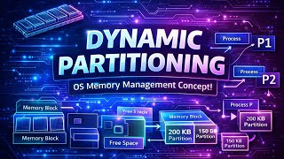Dynamic Partitioning in Operating System | Dynamic Memory Allocation Explained in Hindi