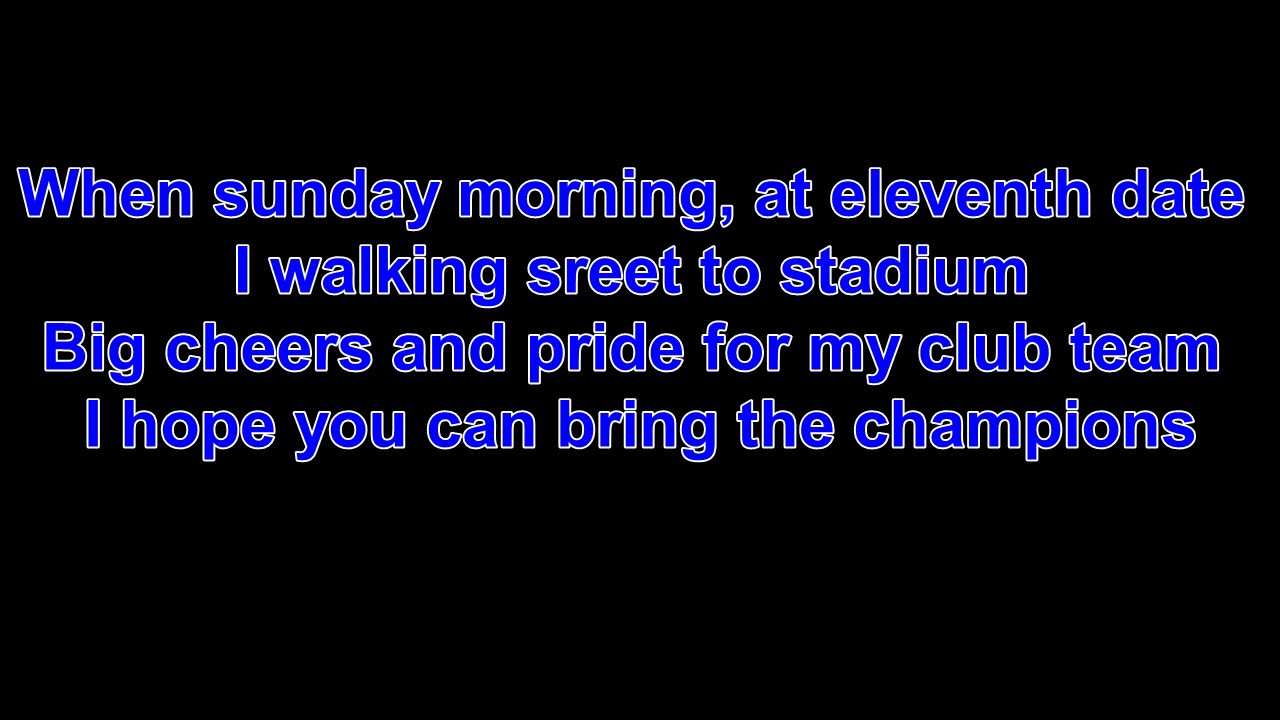 Sunday Eleven - Oh When The Blues Lyrics Cover