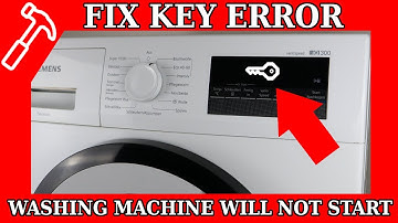Siemens washing machine does not start - key in the display ASMR