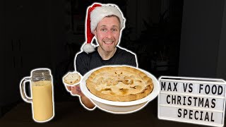 BIGGEST MINCE PIE EVER EATEN! CHRISTMAS PIE CHALLENGE!