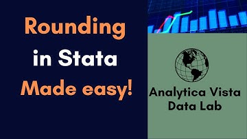 40. How to Round Continuous Variables in Stata (Easy Tutorial)