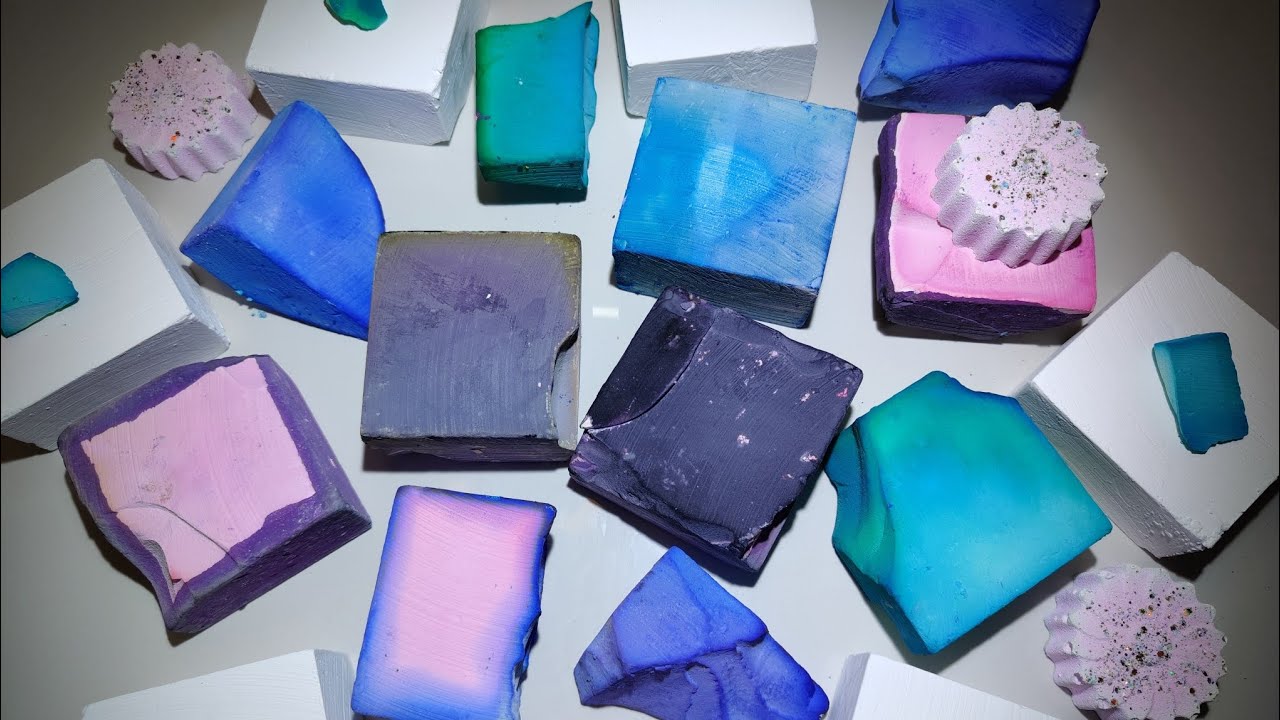 Dyed soft chalk丨彩虹晕染健身房粉笔丨软糯飞粉asmr