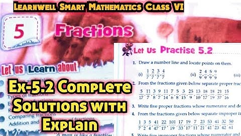 Learnwell smart Maths Class 6 Unit 5 Ex 5.2 Solutions | Class 6 learnwell maths Ex 5.2 Solutions Pdf