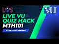 MTH101 Quiz 2 Solved Virtual University.