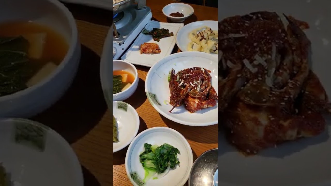 여수 꽃돌게장1번가 게장 먹자 ㅋㅋㅋ
