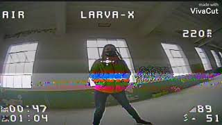 HAPPYMODEL LARVA-X FPVFREESTYLE. Frame URUAV UR85. . Seguimos entrenando dentro, fuera esta nevando.