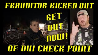 Frauditor Tries To Film Dui Checkpoint But Kicked Out Hahaha