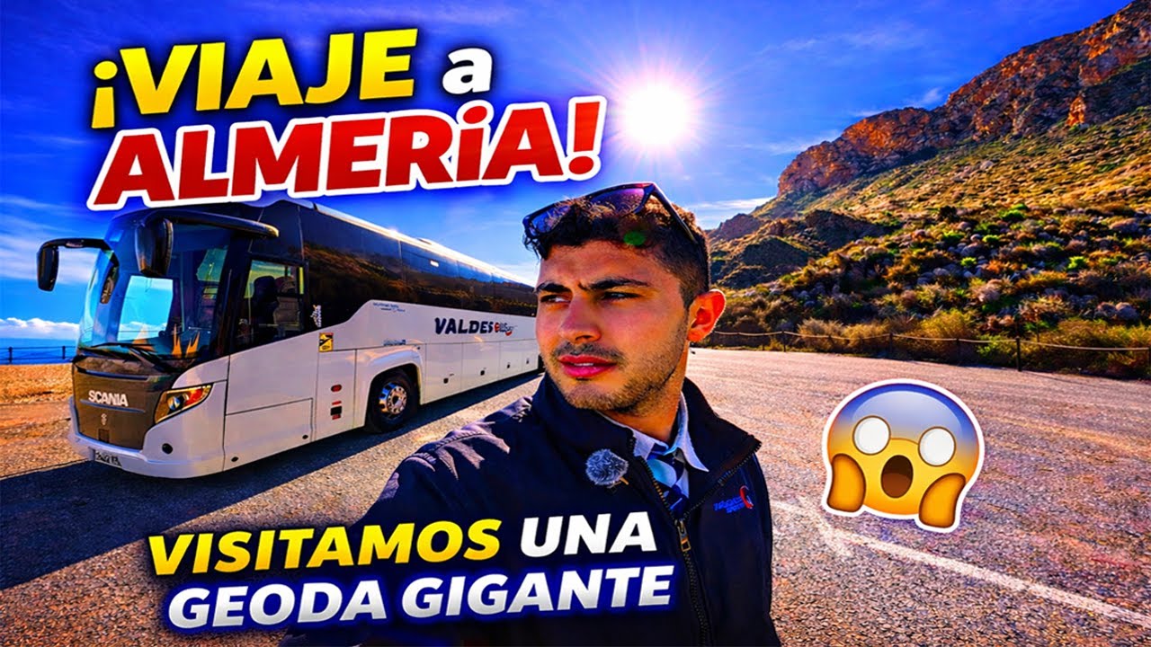 Lo que NADIE ve de un viaje en autobús por Almería 🚌 (Geoda de Pulpí + Hotel 4⭐)