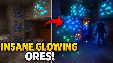 "This Shader Makes Minecraft Ores GLOW in the Dark!"