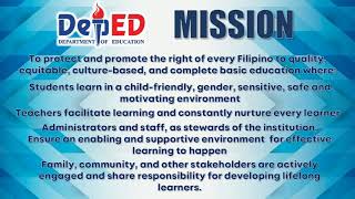 DEPED Vision, Mission and Core Values   Department of Education