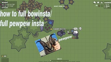 MooMoo.io | how to full bowinsta/pewpew insta