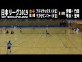ソフトテニス　日本リーグ2019　女子　第２戦　アドマテックスーナガセケンコー１　伊藤・竹田ー早川・芝崎