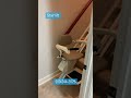 Straight Stairlift Or Chair Lift That Helps A Person Upstairs 