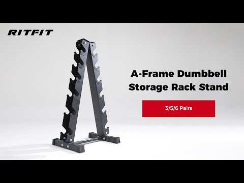 RitFit A-Frame Dumbbell Storage Rack Stand 3/5/6 Pairs