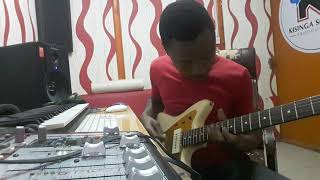 chele playing pewa pewa by alex katombi (solo guitar) at kisinga sounds