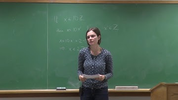 Fundamentals of Mathematics - Lecture 18 (Prof. Rombach): The Empty Set and Set Operations