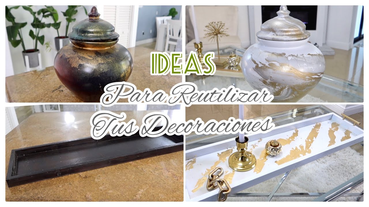 5 DIYs | TRANSFORMACION DE DECORACIONES VIEJAS O DE SEGUNDA MANO  #SavvySandy