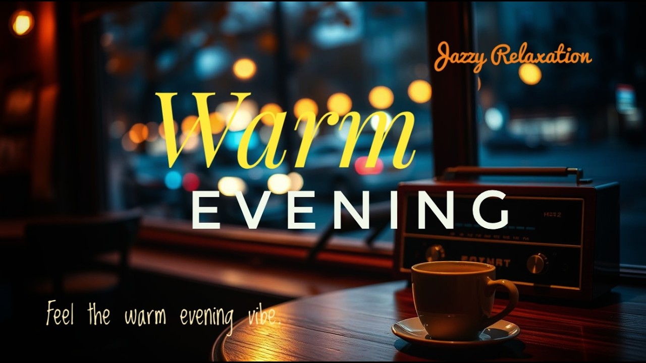 Warm Evening Jazz Lounge 🎶 Soft Music for Calm Vibes