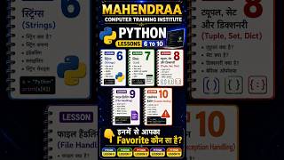 🔥 Python Complete Course in Hindi | Lesson 6 to 10 Explained | Strings, List, Dict, File Handling 🚀