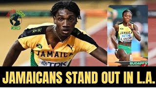 CLARKE KNIGHT TMOMAS RICKETTS JAMAICANS 'STAND OUT' IN.L.A.