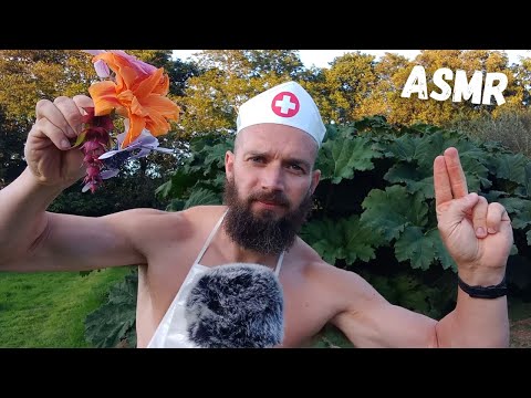 ASMR FAST CRANIAL NERVE EXAM OUTSIDE WITH DOCTOR SWOLE