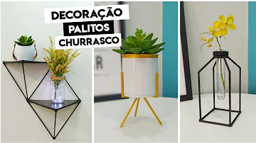 O que pode ser feito com palito de churrasco?
