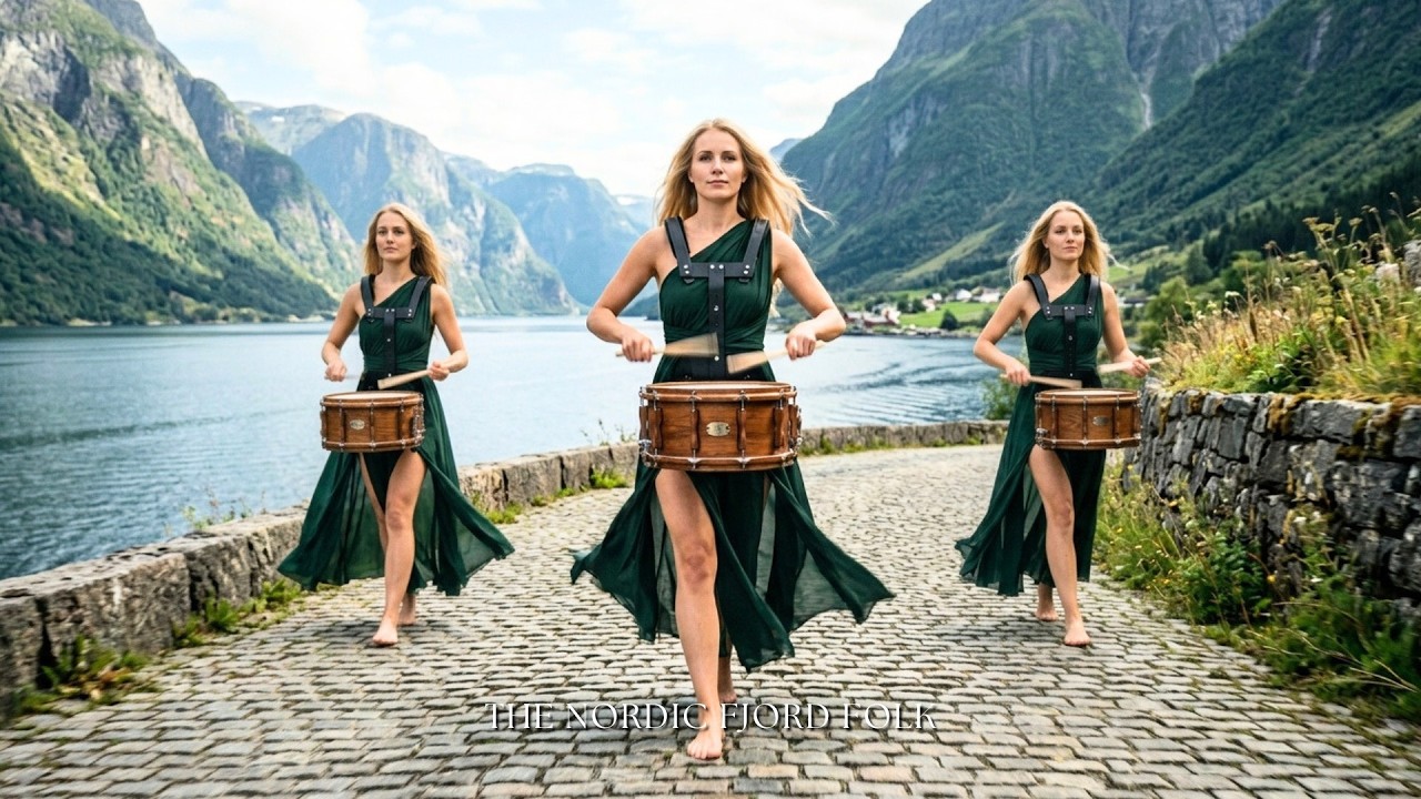 Ocean Drums | The Most Beautiful Nordic Celtic Folk | Ocean Harp, Drums, Violin & Flute