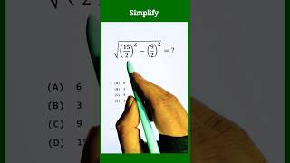 Fractional Square Root Math Problem #shorts #maths