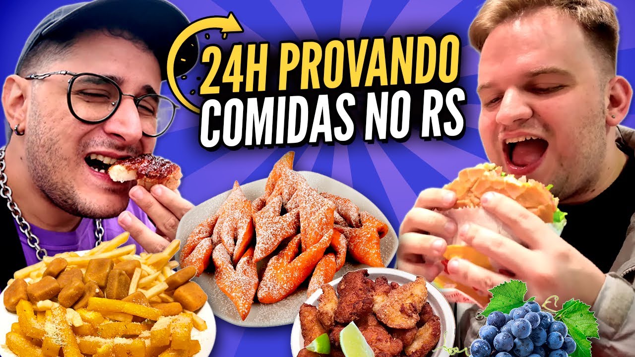 24h PROVANDO COMIDAS na SERRA GAÚCHA 