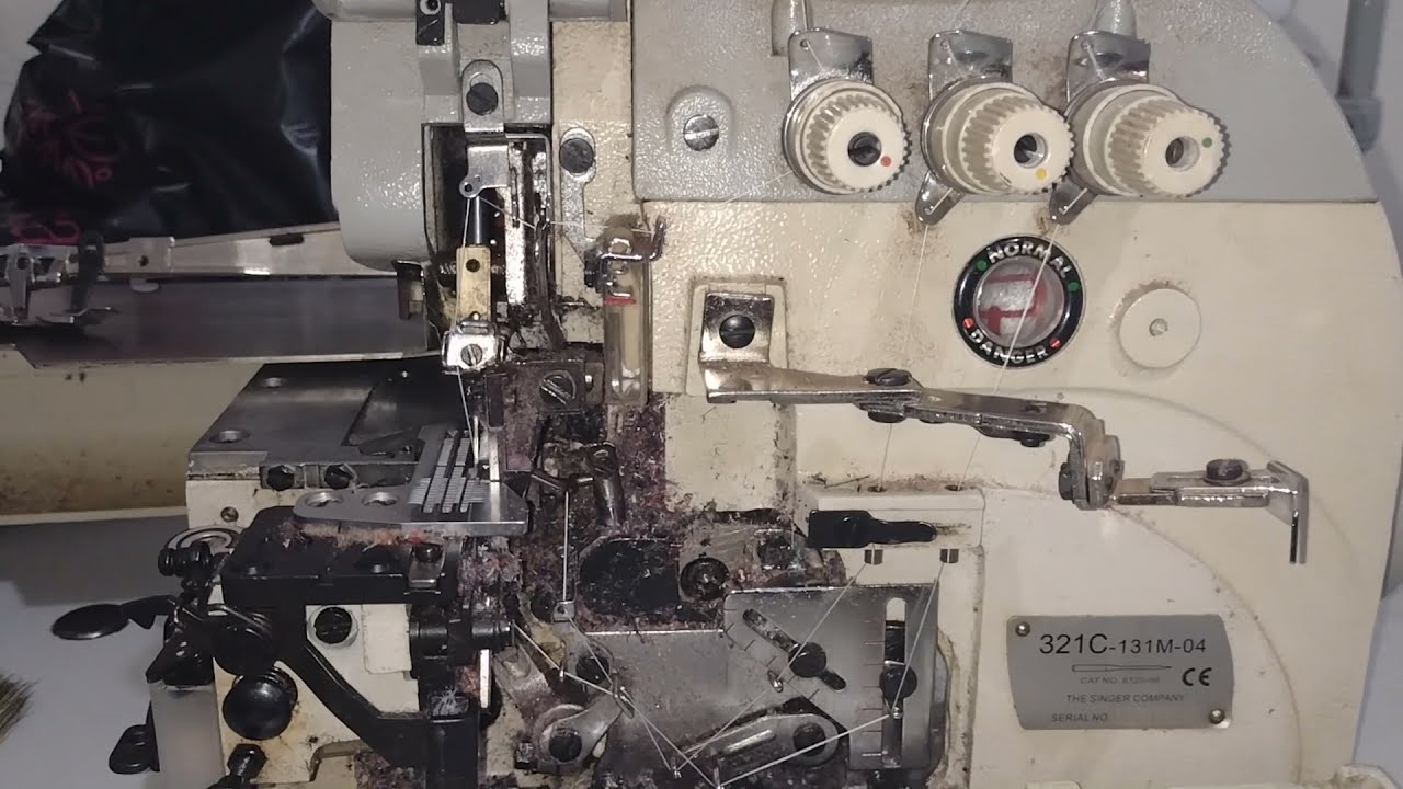 Como limpa e lubrificar a máquina overlok