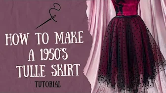 How to Make a 1950's Party Skirt NO Pattern Needed!