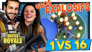 SEUL CONTRE 16 LANCES-ROQUETTES ! | FORTNITE MODE GROS EXPLOSIFS 50 VS 50 DUO FR