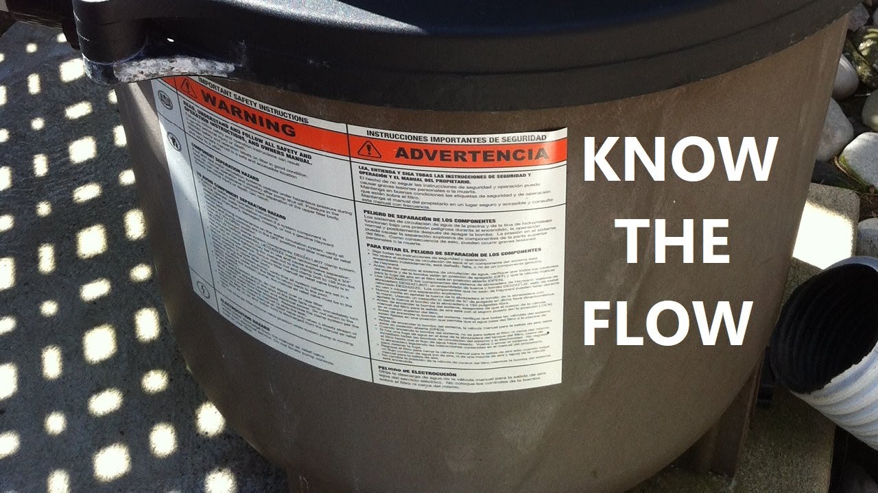 Filter Flow Rate For A New Pool Pump YouTube