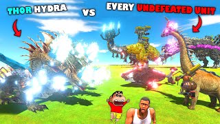 THOR HYDRA vs EVERY UNDEFEATED UNIT in Animal Revolt Battle Simulator with SHINCHAN and CHOP | MECHA
