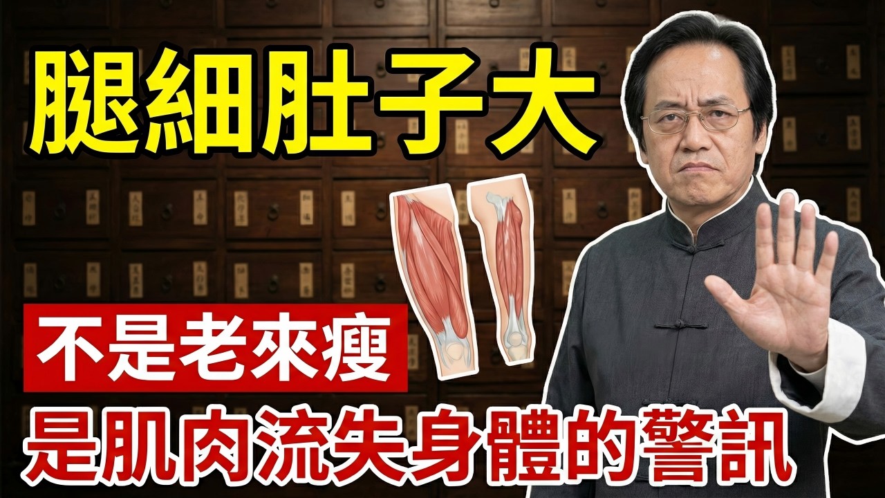 【停止假養生】腿細肚子大不是「老來瘦」，是脾土崩塌的死亡信號！每天一碗「黃金救命粥」，強行逆轉肌少症#中醫 #倪海廈 #養生 #健康 #經方 #中醫養生 #自然療法 #長壽 #倪師 #中醫智慧