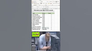 Tick ✅ and Cross ❌ Sign Tricks in Excel | Quick & Easy!