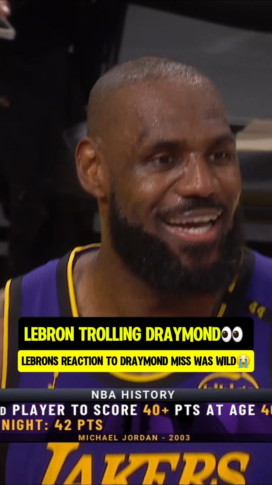 40 year old Bron wildin with 40pts?