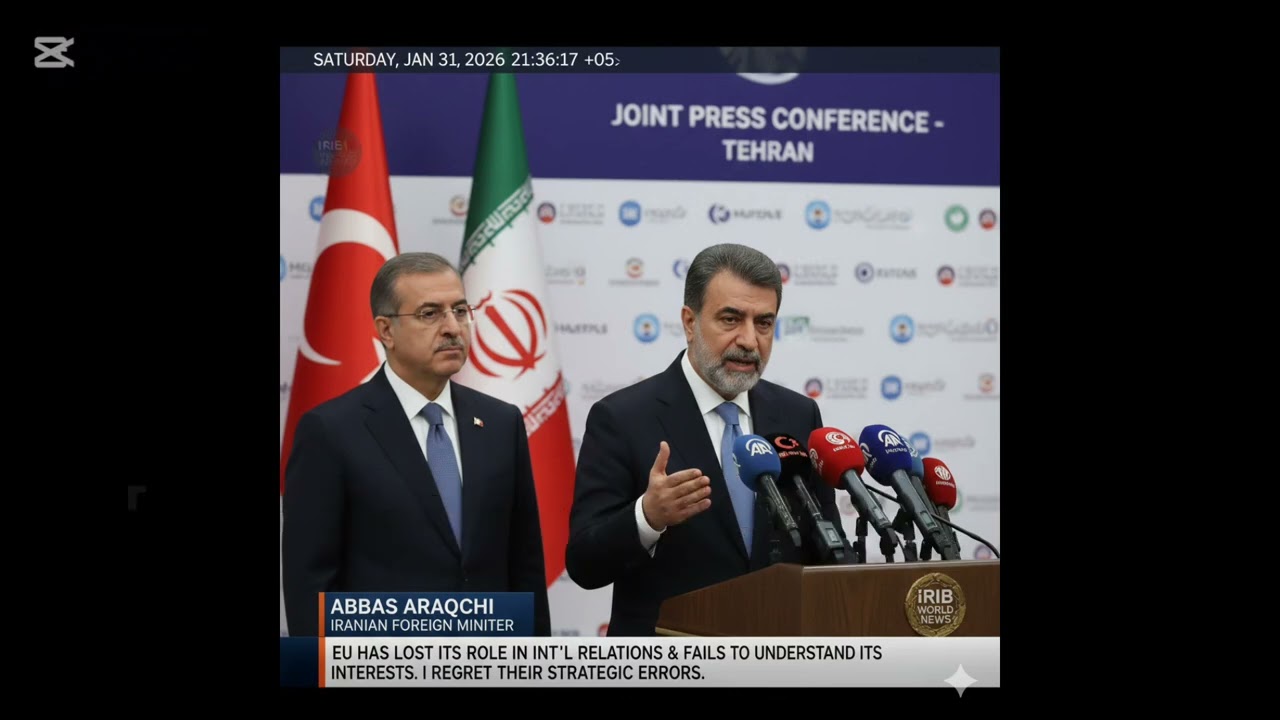 Breaking: Abbas Araqchi calls the EU a 'declining institution'!